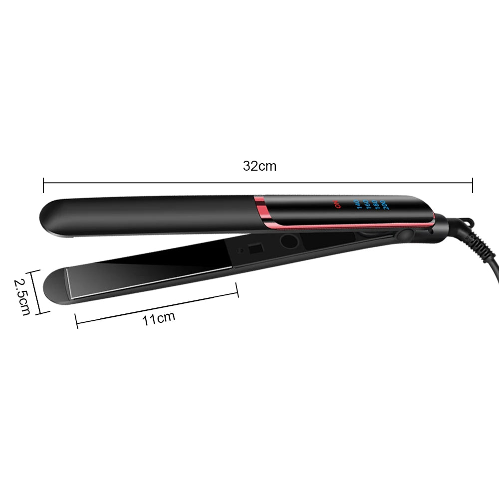 Professional Hair Straightener Curler Electric Splint Flat Iron Negative Ion Straight Curling Iron Plates Corrugation Hair Care