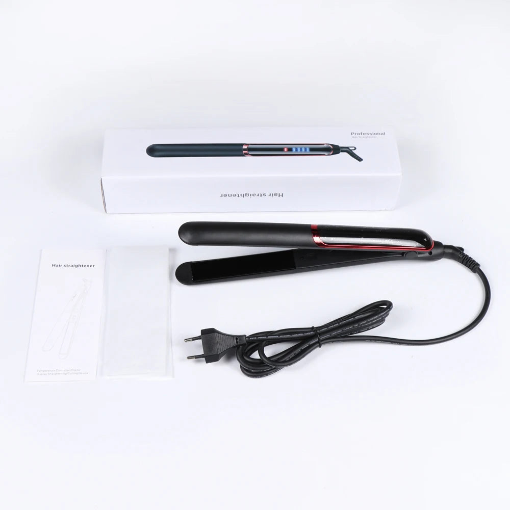 Professional Hair Straightener Curler Electric Splint Flat Iron Negative Ion Straight Curling Iron Plates Corrugation Hair Care