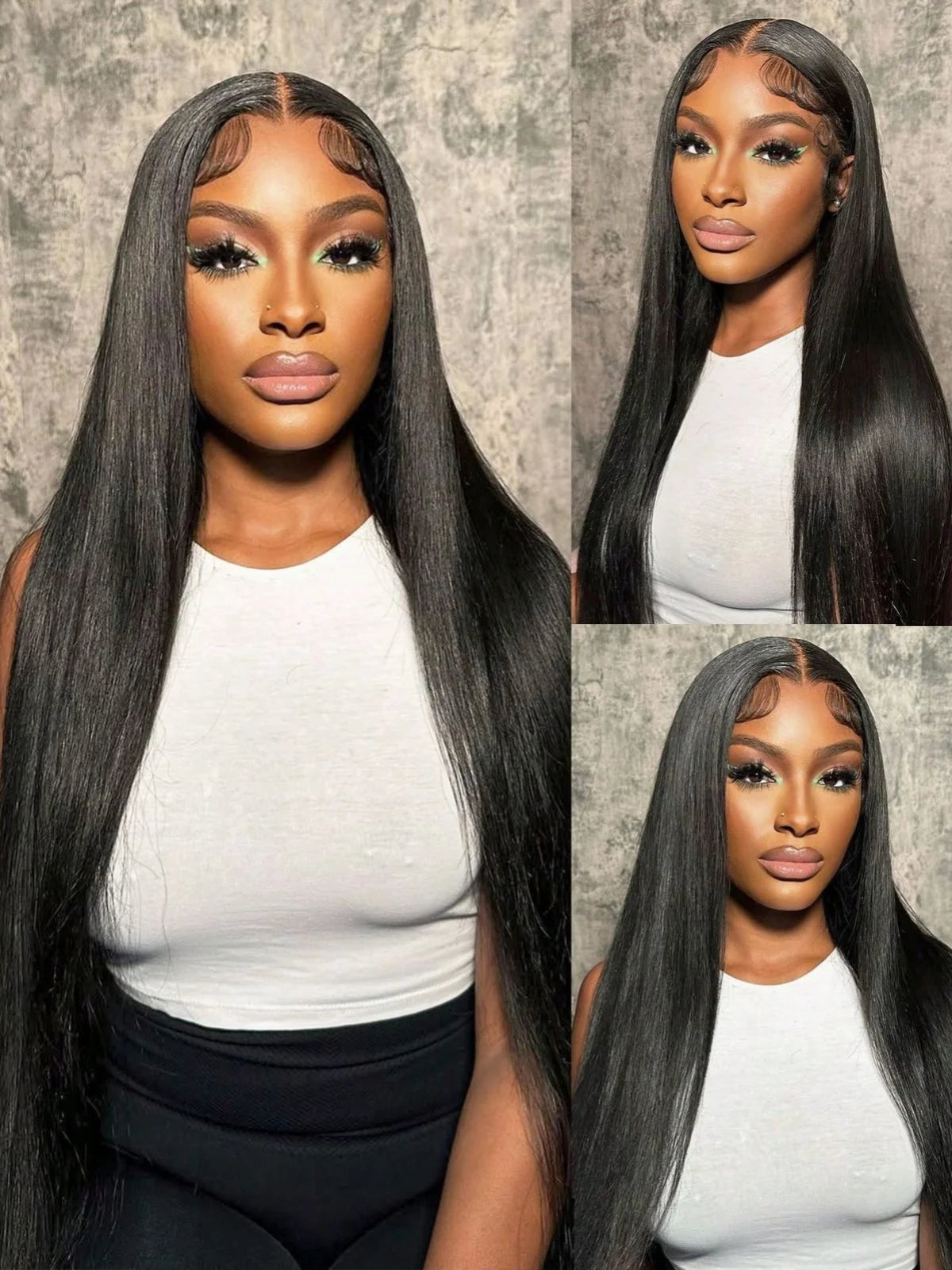 16- 42 Inch Straight Human Hair Bundles Natural Brazilian Virgin Hair 1/3/4 Bundles Hair Extensions Double Weft Wet And Wavy