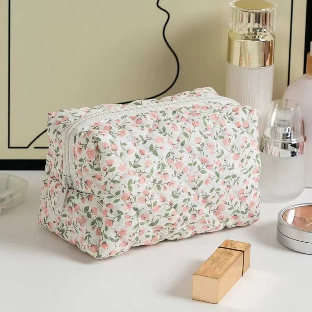Floral Printed Lipstick Storage Makeup Bag