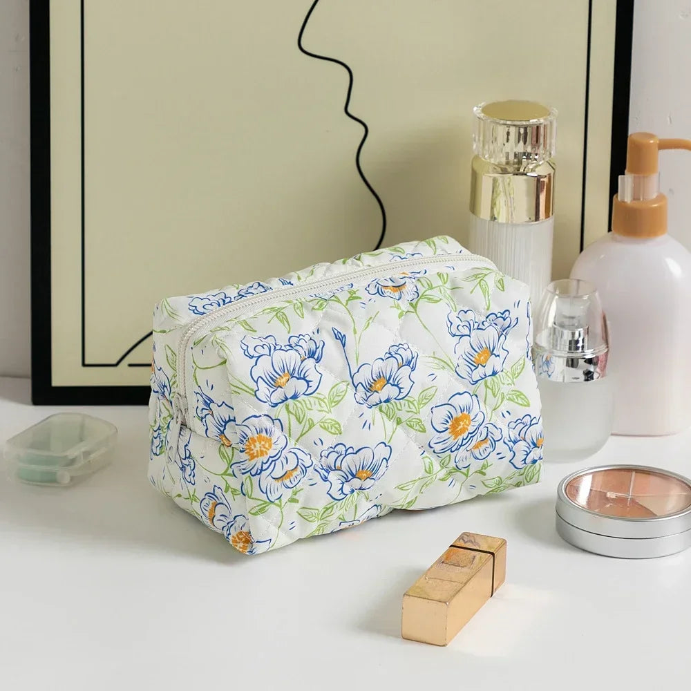 Floral Printed Lipstick Storage Makeup Bag