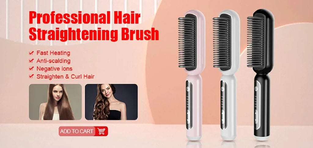 Professional Hair Straightener Curler Electric Splint Flat Iron Negative Ion Straight Curling Iron Plates Corrugation Hair Care
