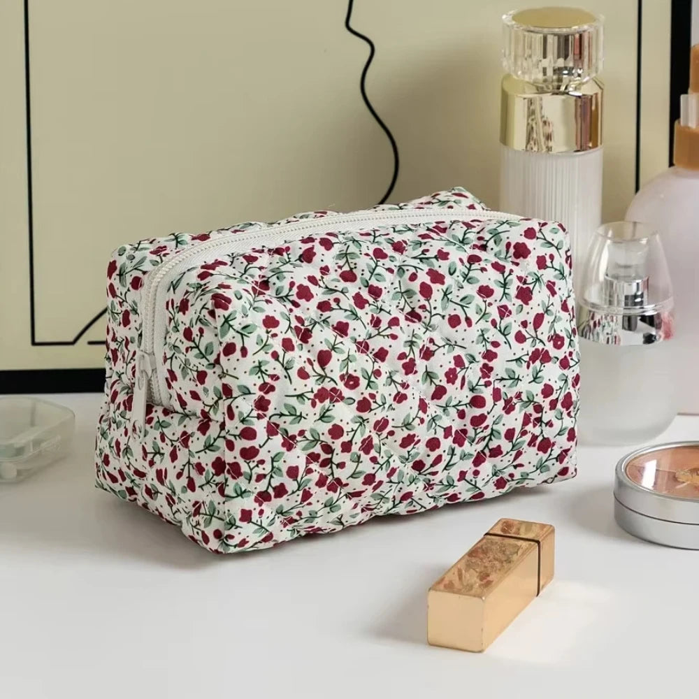 Floral Printed Lipstick Storage Makeup Bag