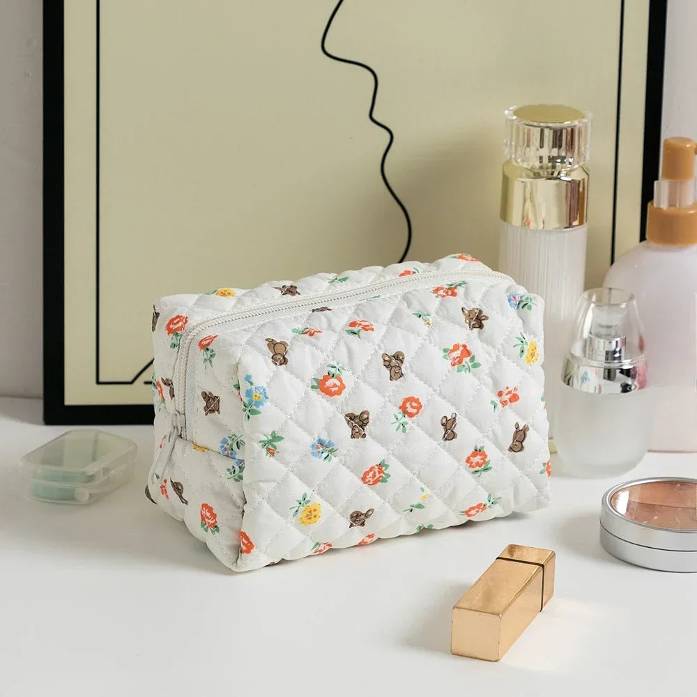 Floral Printed Lipstick Storage Makeup Bag