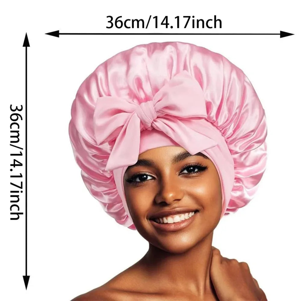 Satin Bonnet Silk Bonnet Adjustable