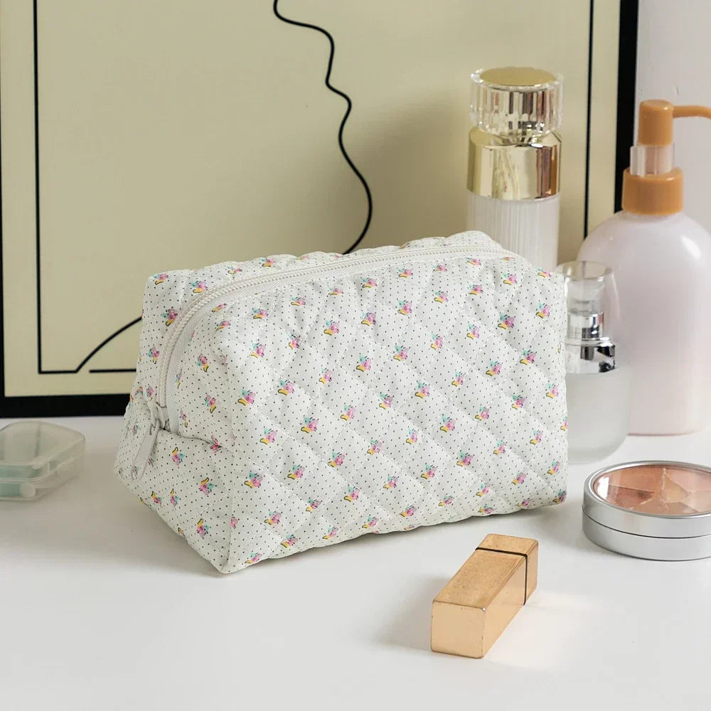 Floral Printed Lipstick Storage Makeup Bag