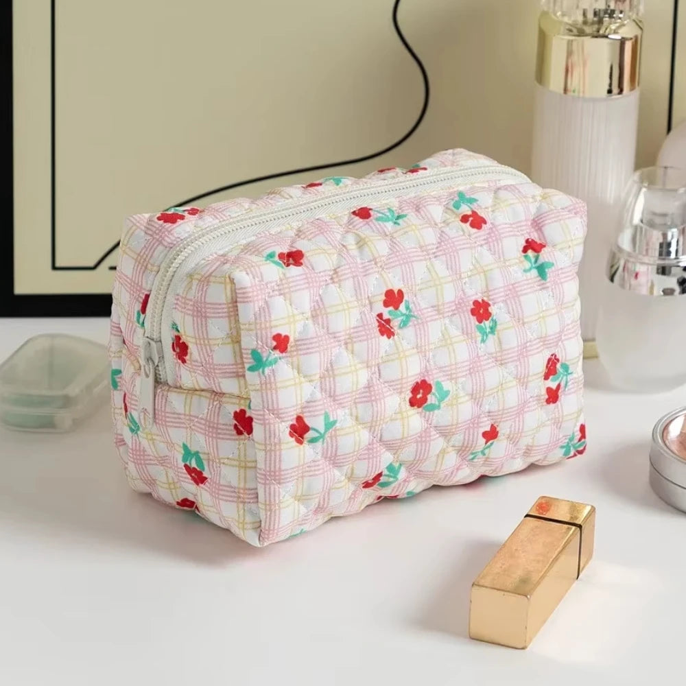 Floral Printed Lipstick Storage Makeup Bag
