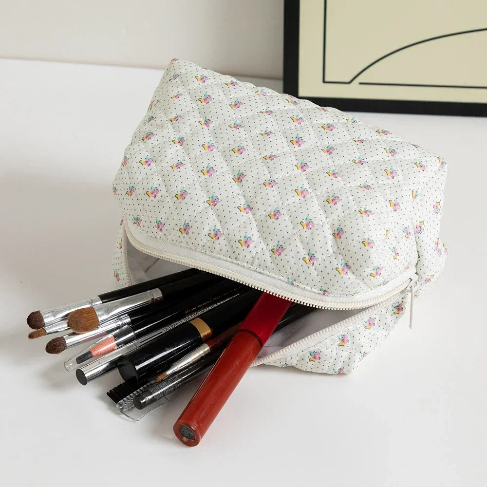 Floral Printed Lipstick Storage Makeup Bag