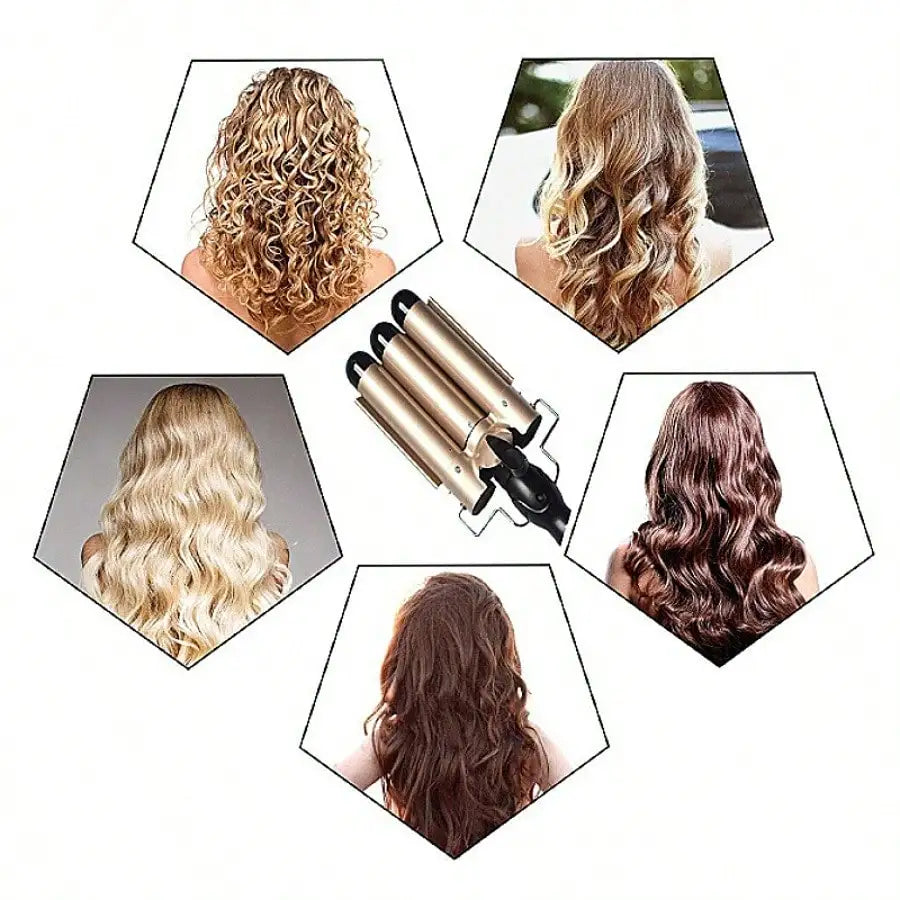 1-Inch 3-Barrel Curling Iron — Ceramic