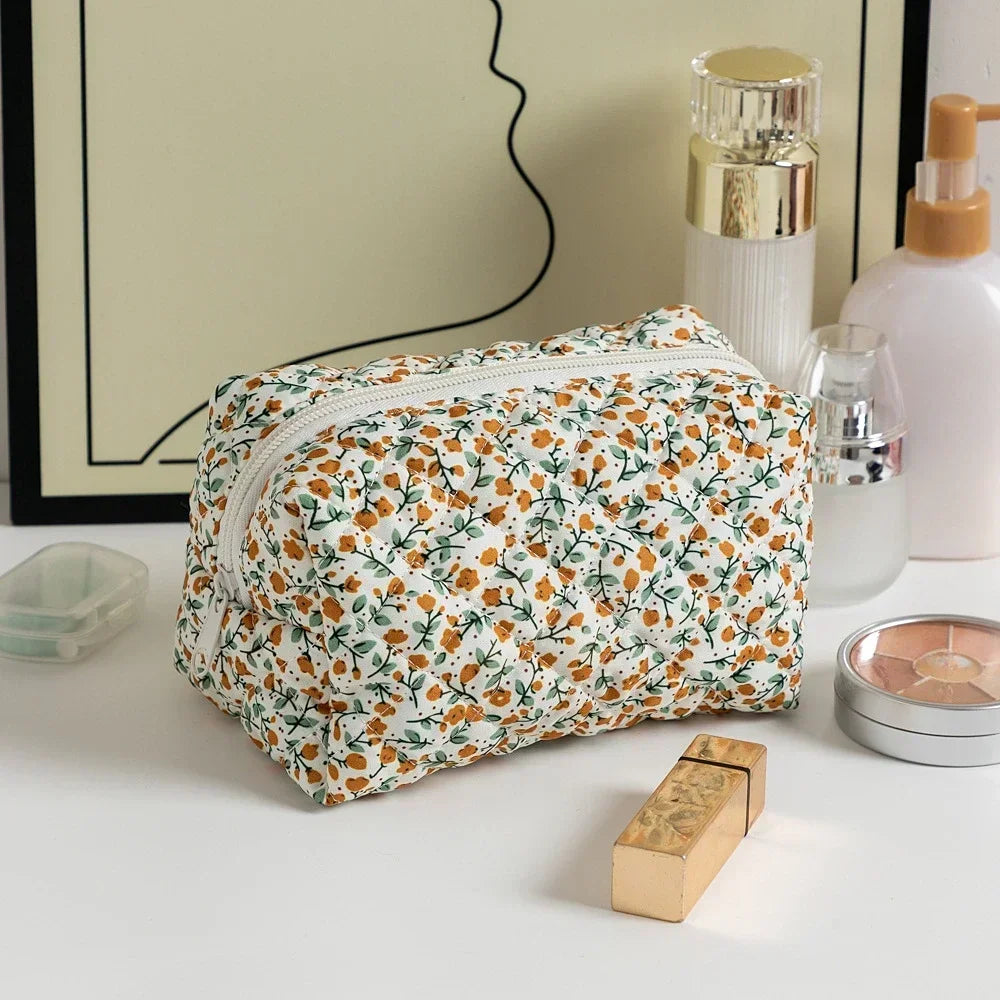 Floral Printed Lipstick Storage Makeup Bag