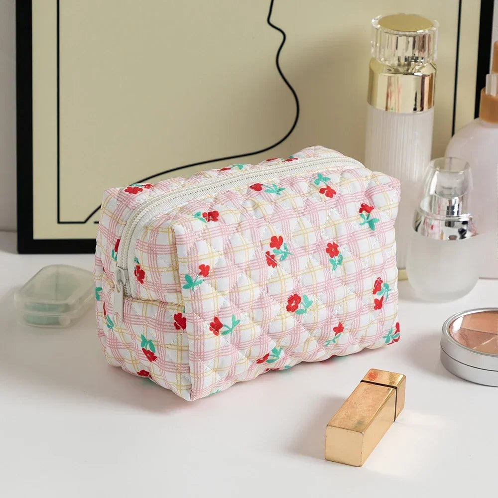 Floral Printed Lipstick Storage Makeup Bag