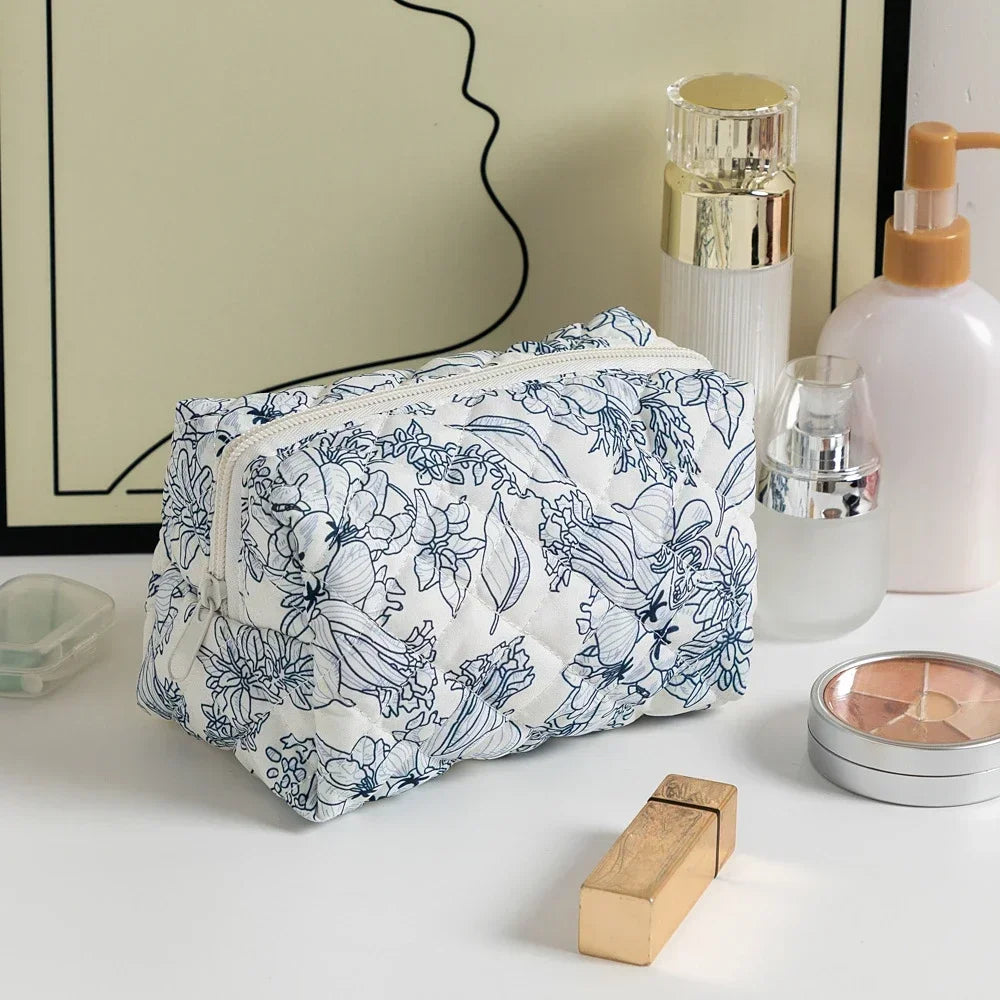 Floral Printed Lipstick Storage Makeup Bag
