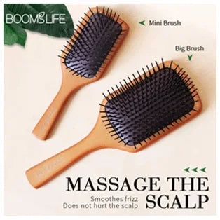Boar Bristle HairBrush Wood