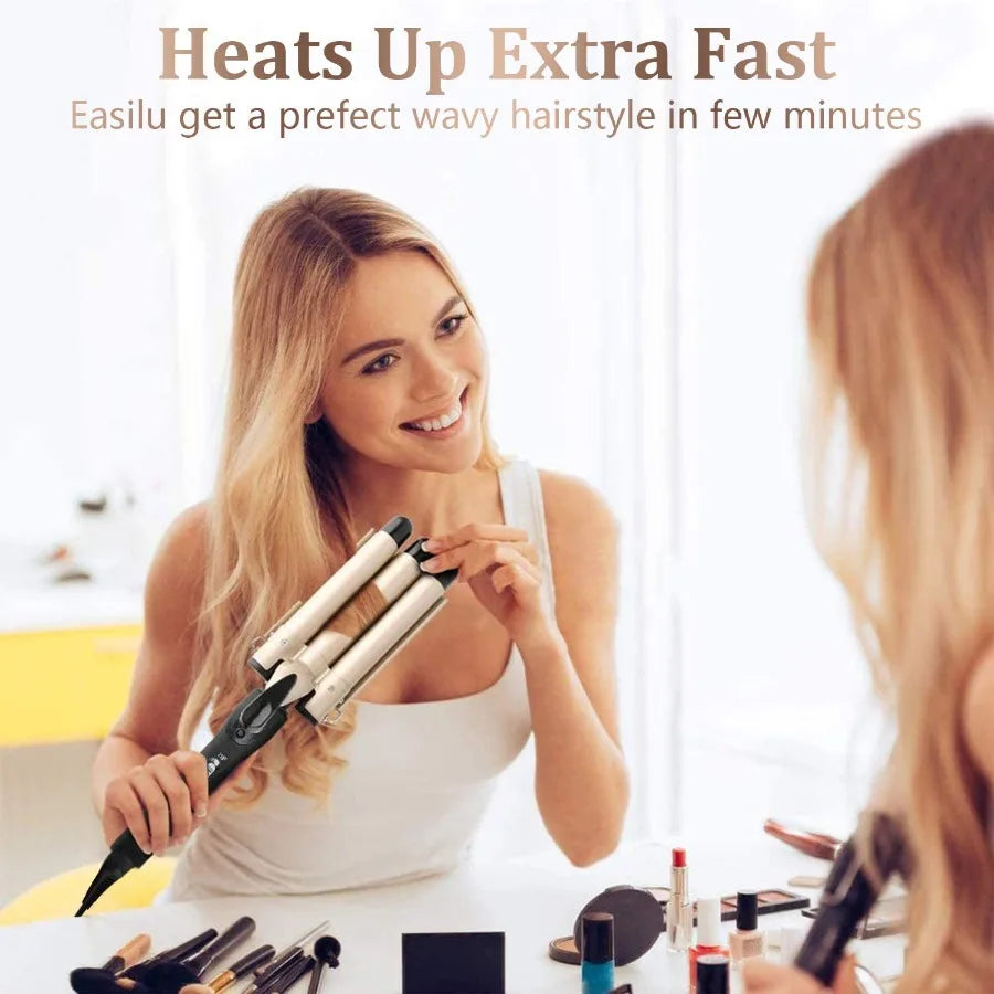 1-Inch 3-Barrel Curling Iron — Ceramic