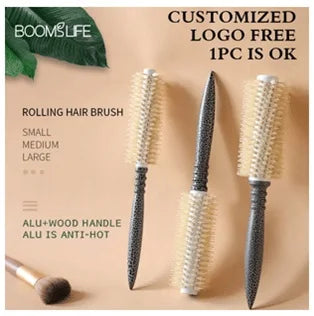 Boar Bristle HairBrush Wood