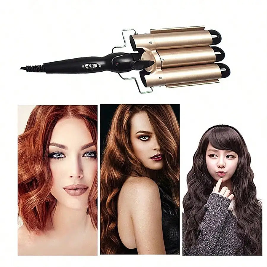 1-Inch 3-Barrel Curling Iron — Ceramic