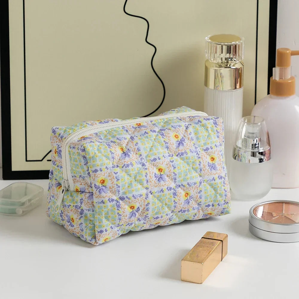 Floral Printed Lipstick Storage Makeup Bag