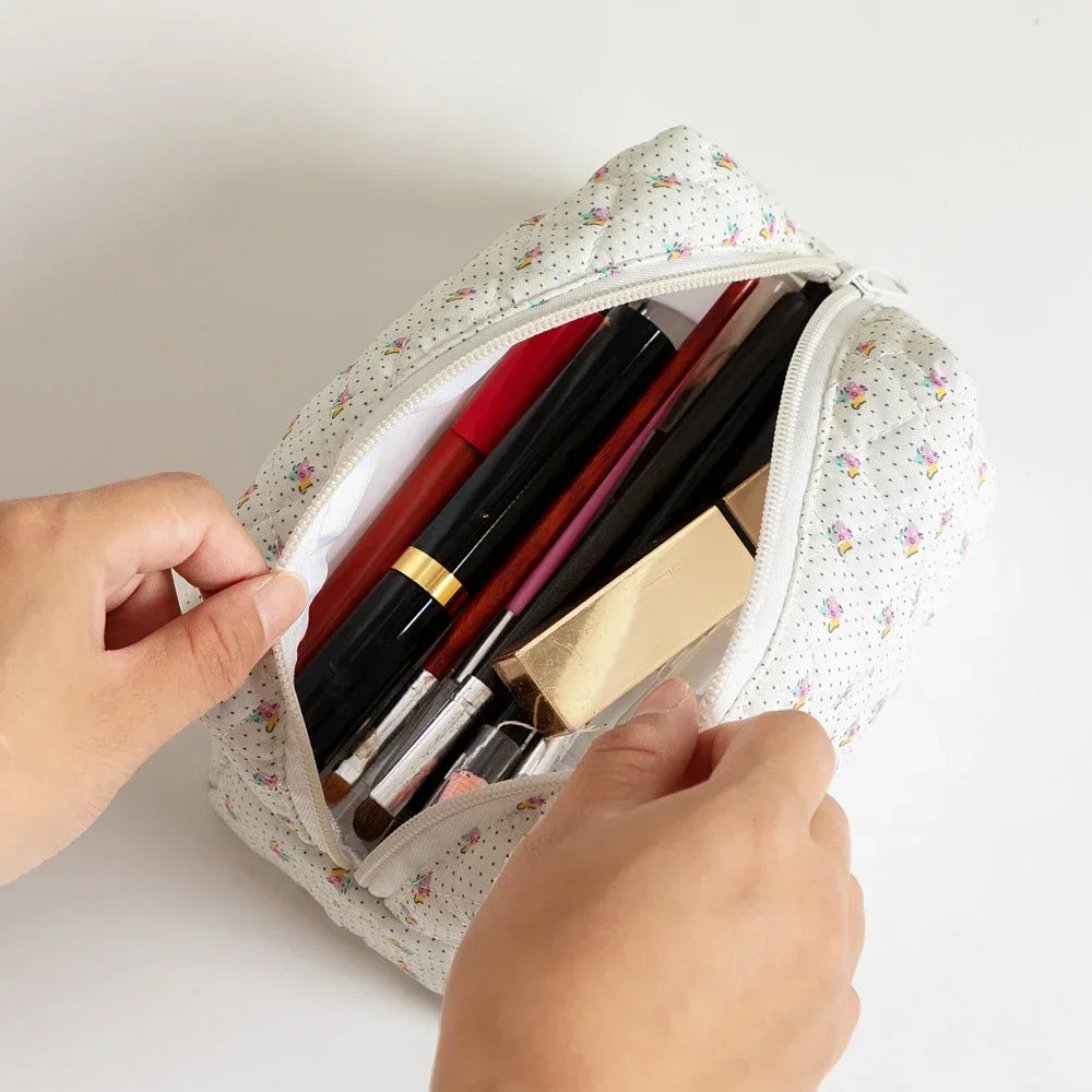 Floral Printed Lipstick Storage Makeup Bag