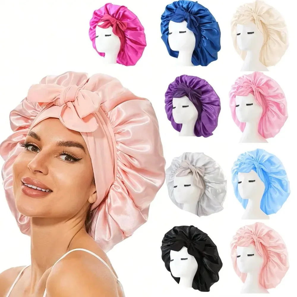 Satin Bonnet Silk Bonnet Adjustable