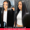 200% Straight Full Lace Human Hair Wig 18-40 Inch Transparent HD Lace 13x6 and 13x4 Lace Frontal Wigs plucked