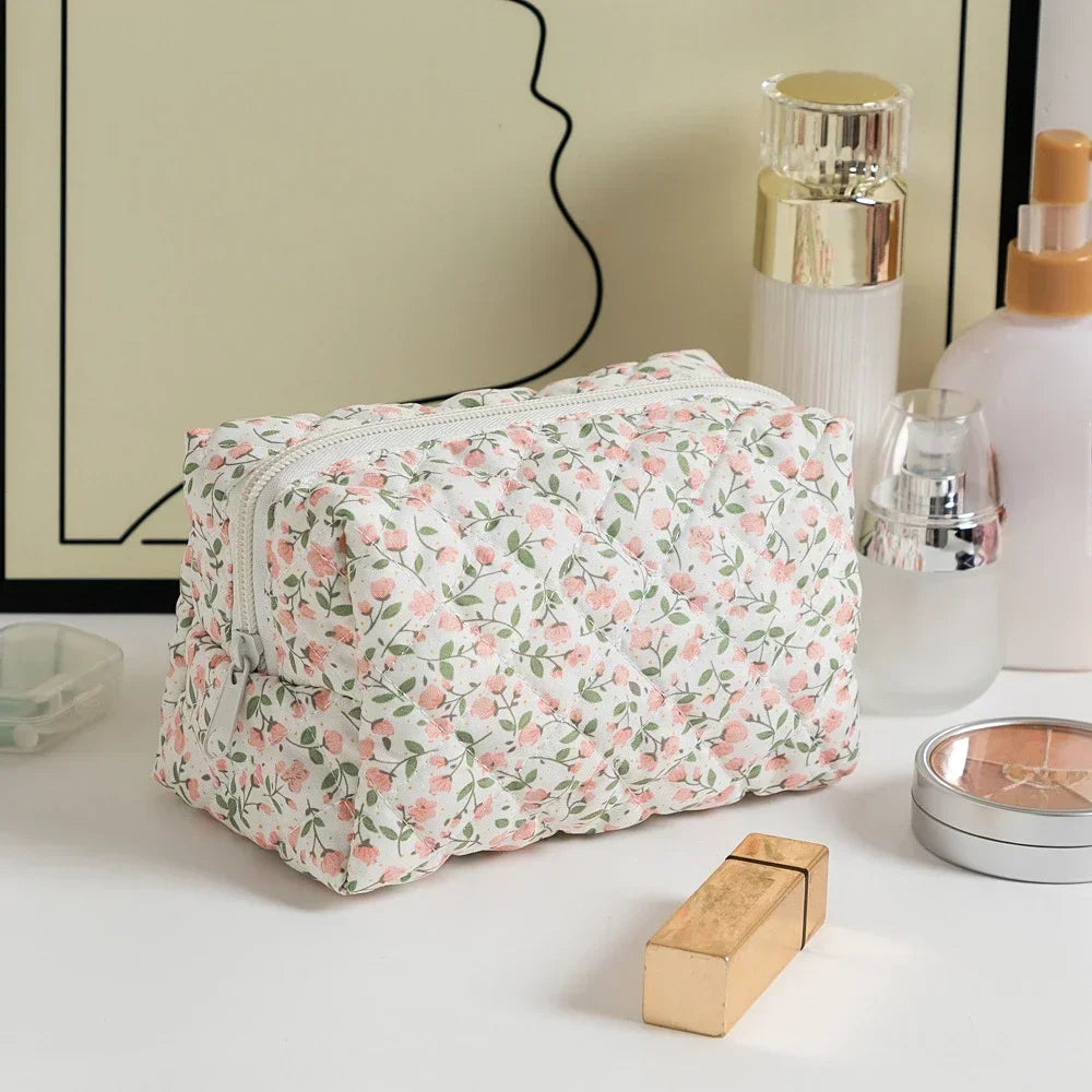 Floral Printed Lipstick Storage Makeup Bag