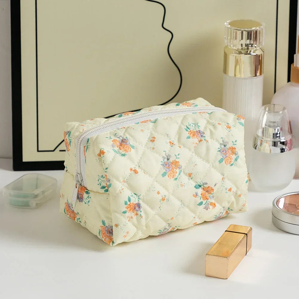 Floral Printed Lipstick Storage Makeup Bag